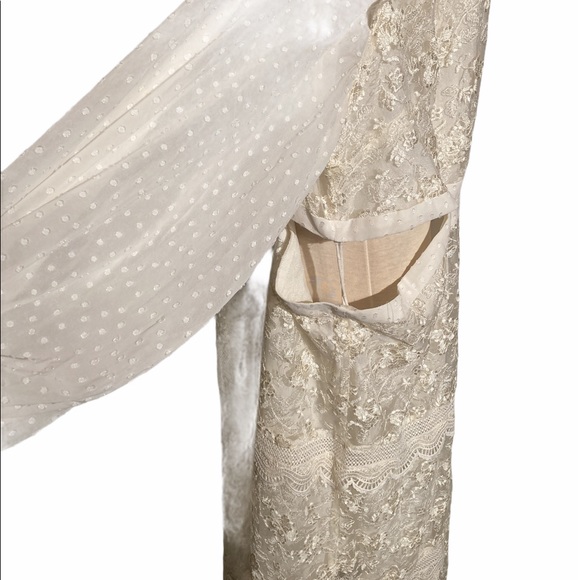 Alexis for Target Lace Cut out Dress White Long Sleeves  Size 3X NWT - Picture 4 of 9